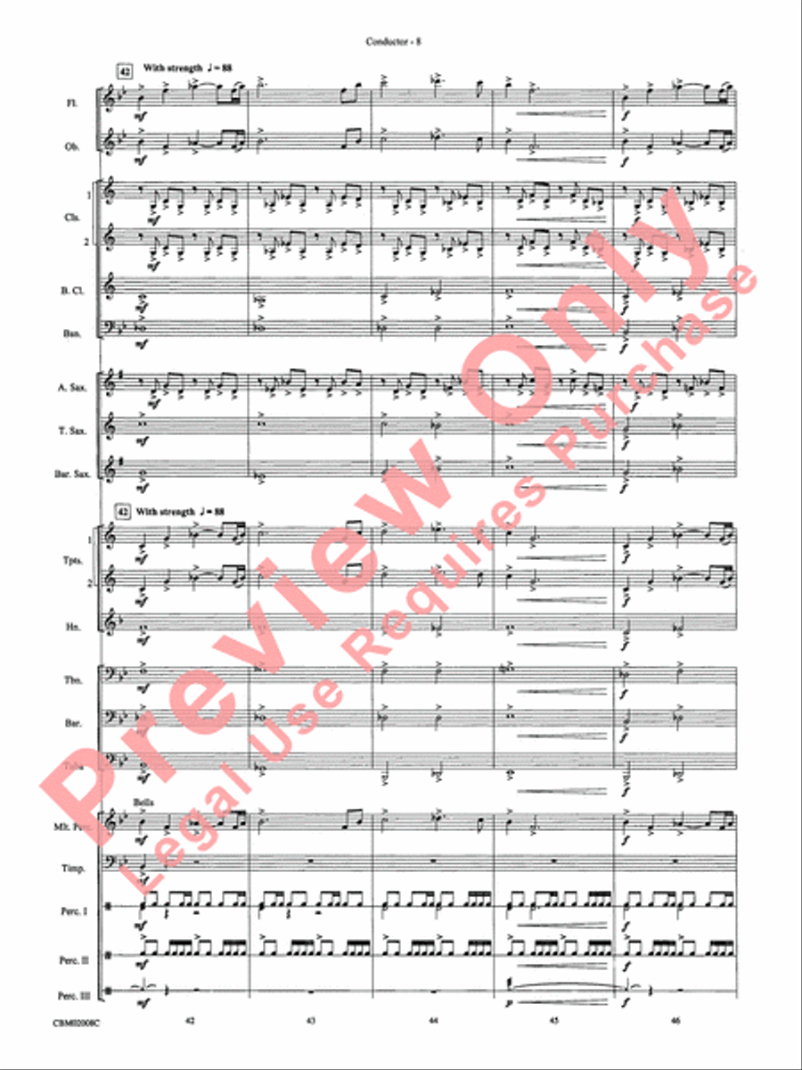 The Lord of the Rings: The Fellowship of the Ring, Highlights from Concert Band scores gallery preview page 10