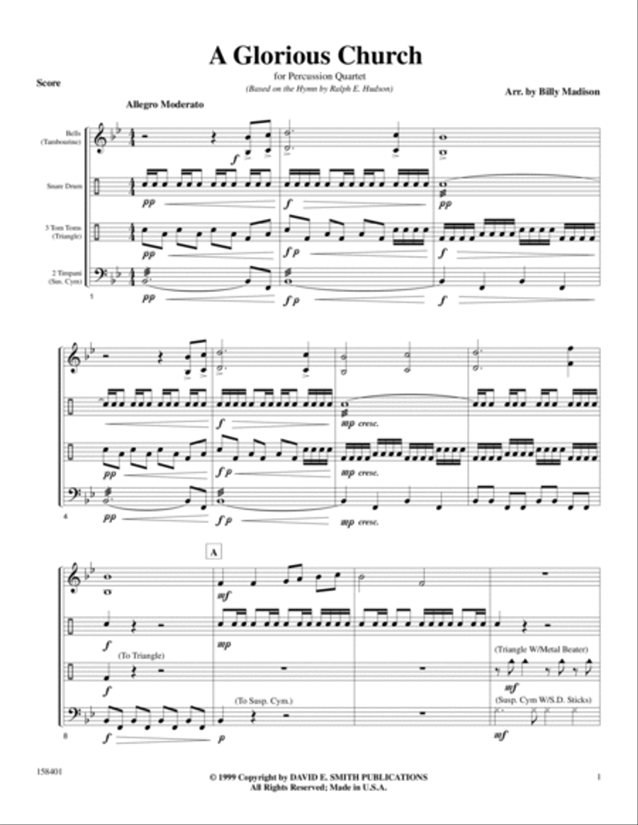 A Glorious Church Percussion scores gallery preview page 2