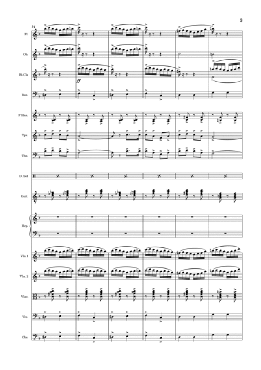 Overture - Oklahoma! Full Orchestra scores gallery preview page 3