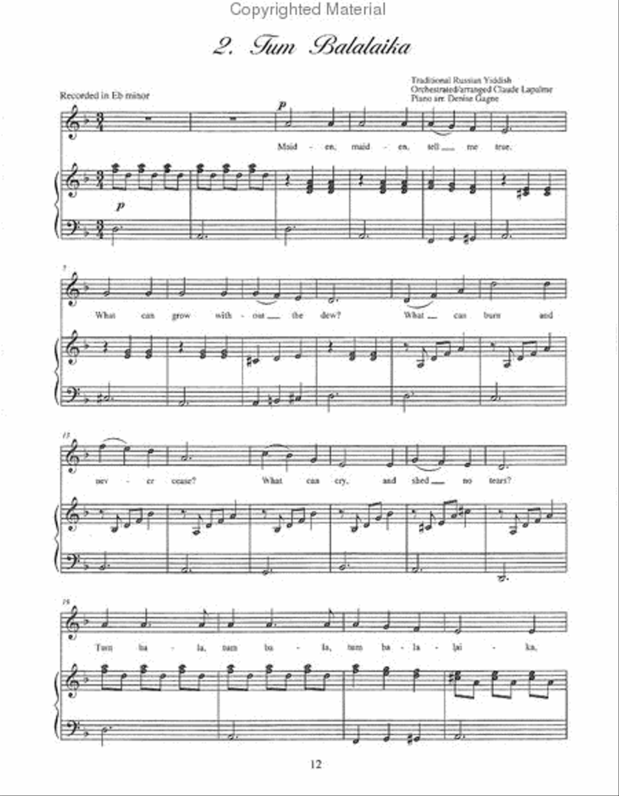 Sing With the Symphony, Volume 2 Unison Choir scores gallery preview page 8