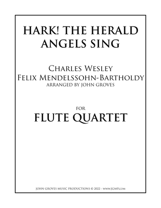 Book cover for Hark! The Herald Angels Sing - Flute Quartet