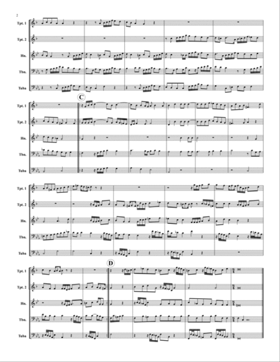 Four Canzonas Brass Quintet scores gallery preview page 2