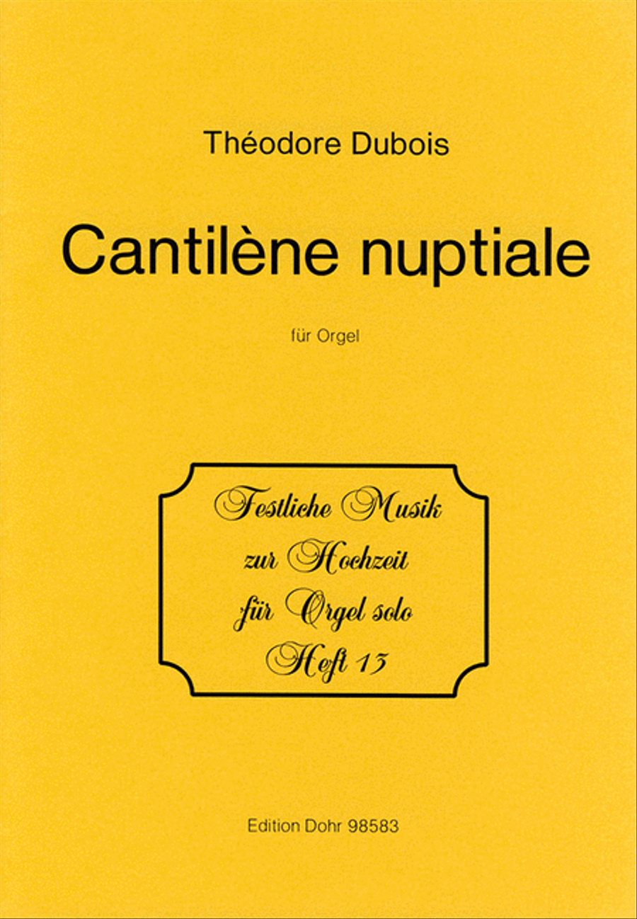 Cantiléne Nuptiale für Orgel As-Dur