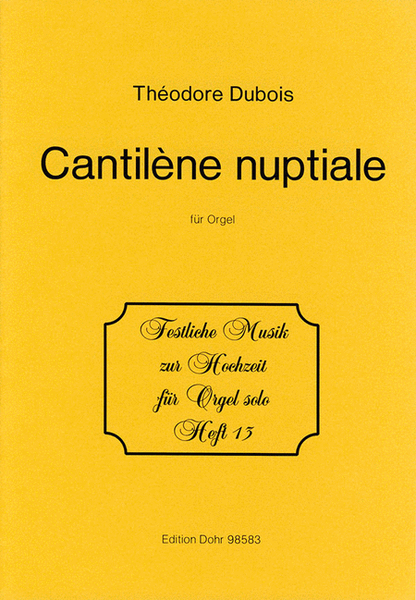 Cantiléne Nuptiale für Orgel As-Dur