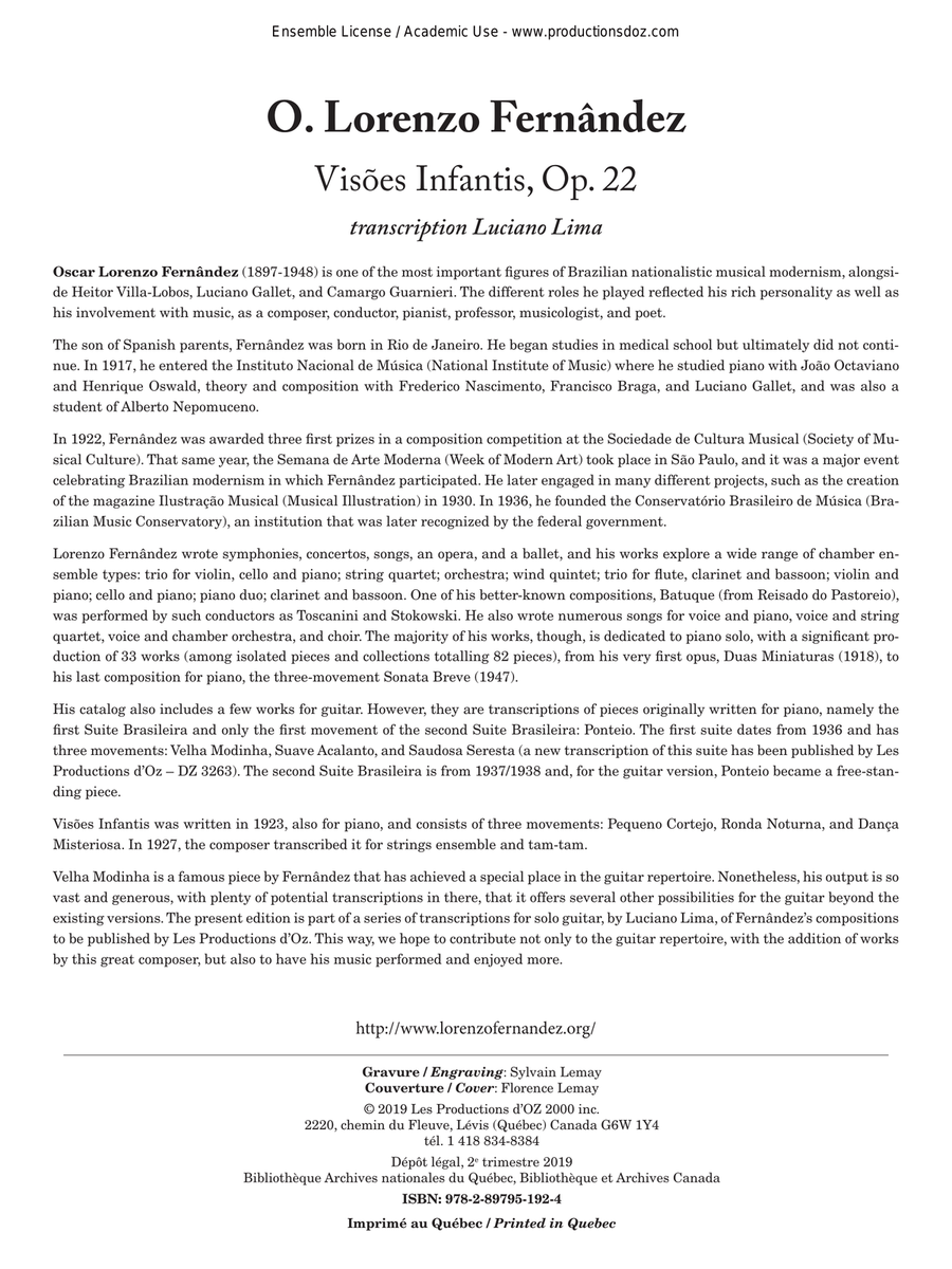 Visoes Infantis, Op. 22