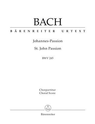 Book cover for St. John Passion, BWV 245