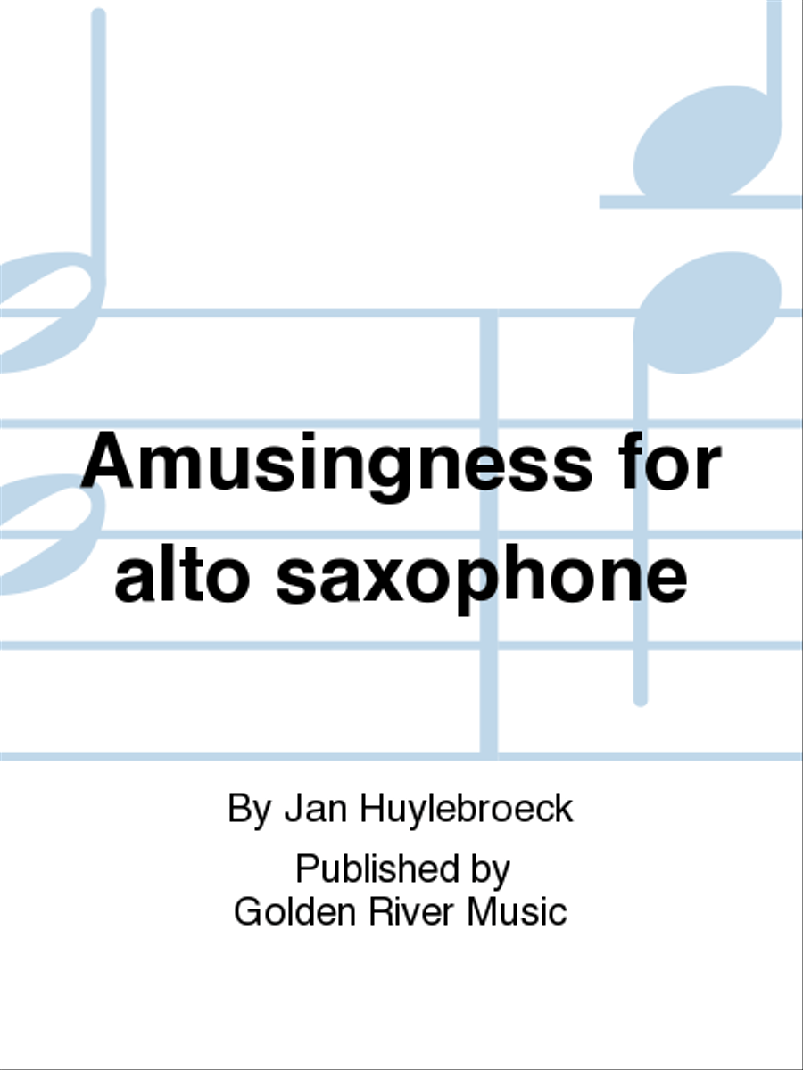 Amusingness for alto saxophone Alto Saxophone scores gallery preview page 1
