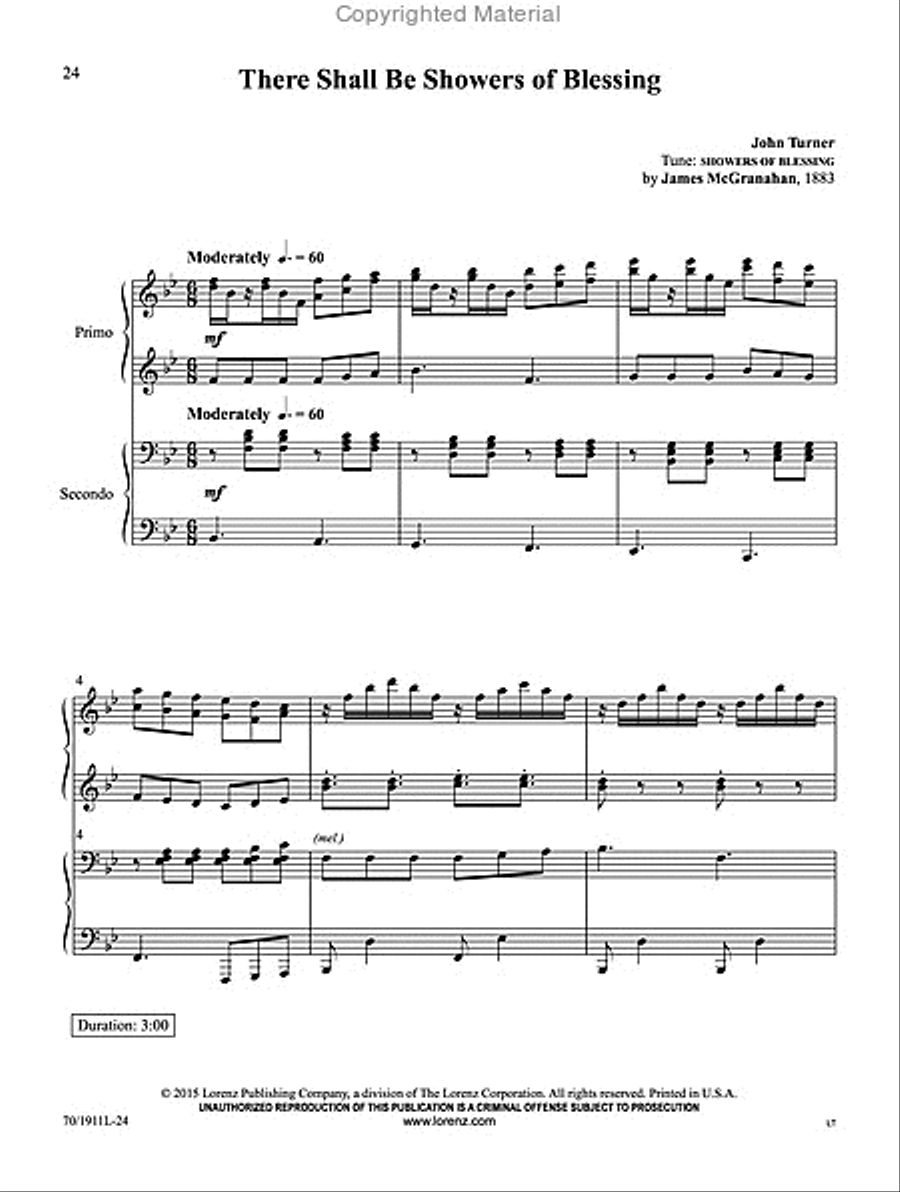 Give Me That Old-Time Religion Piano Duet scores gallery preview page 13