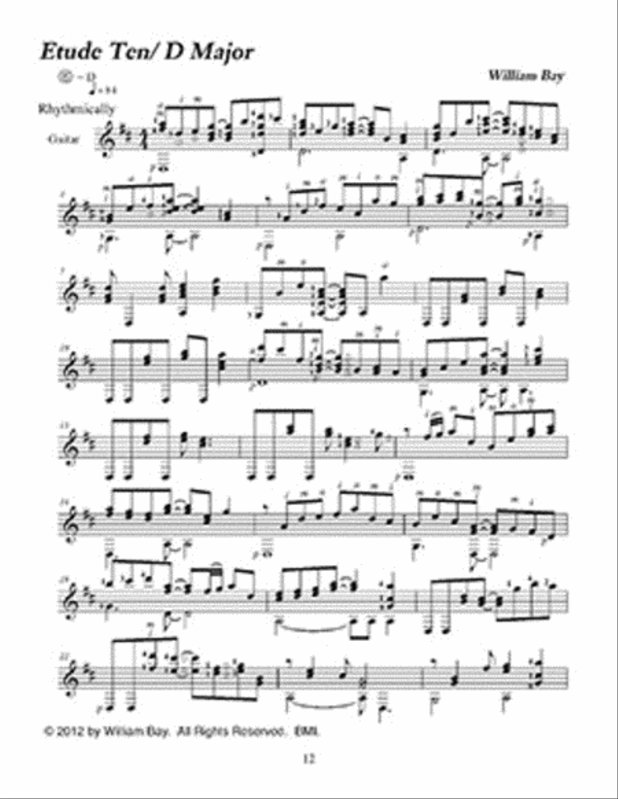 Student Guitar Etudes Volume 1 Classical Guitar scores gallery preview page 2