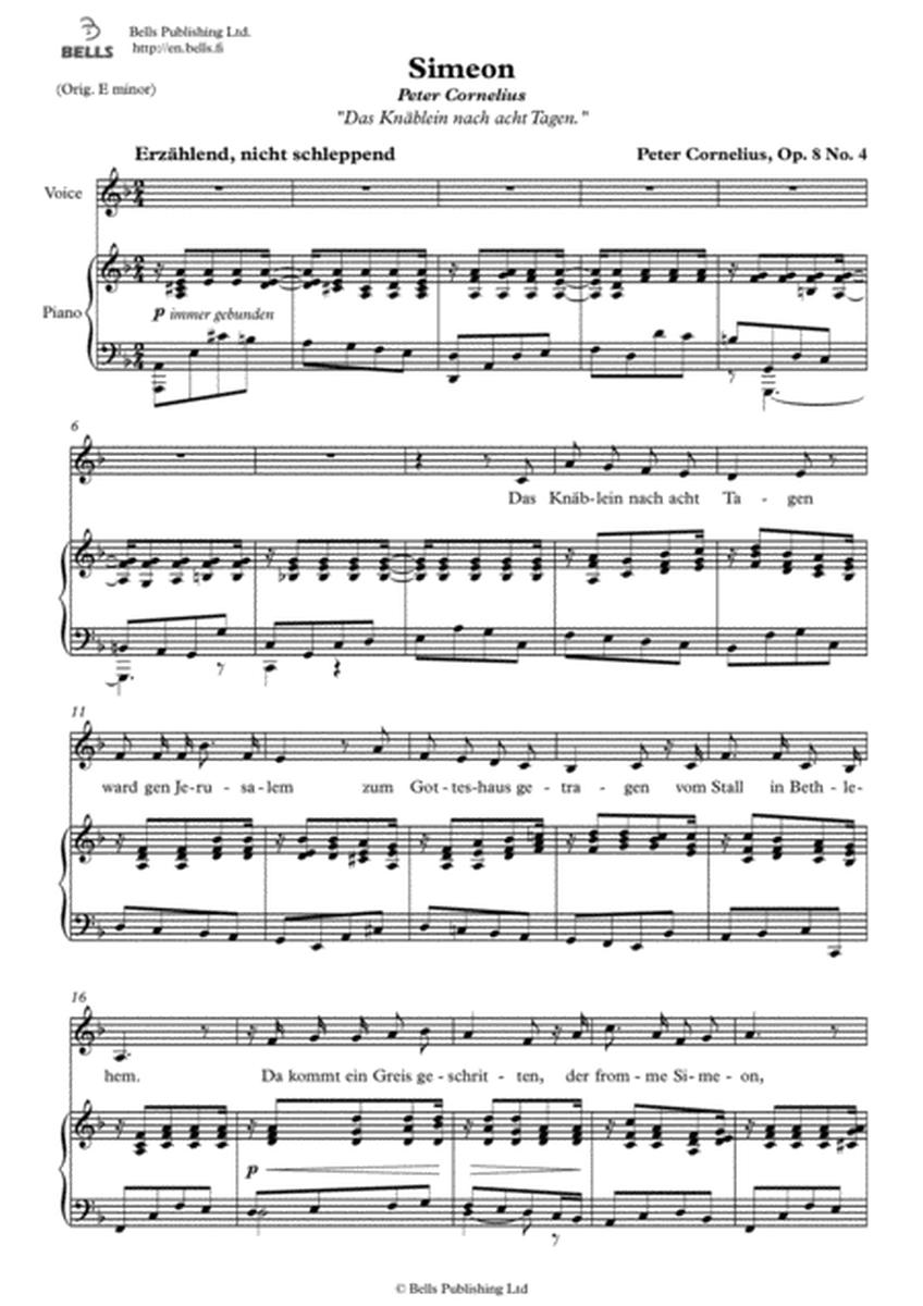 Simeon, Op. 8 No. 4 (D minor)