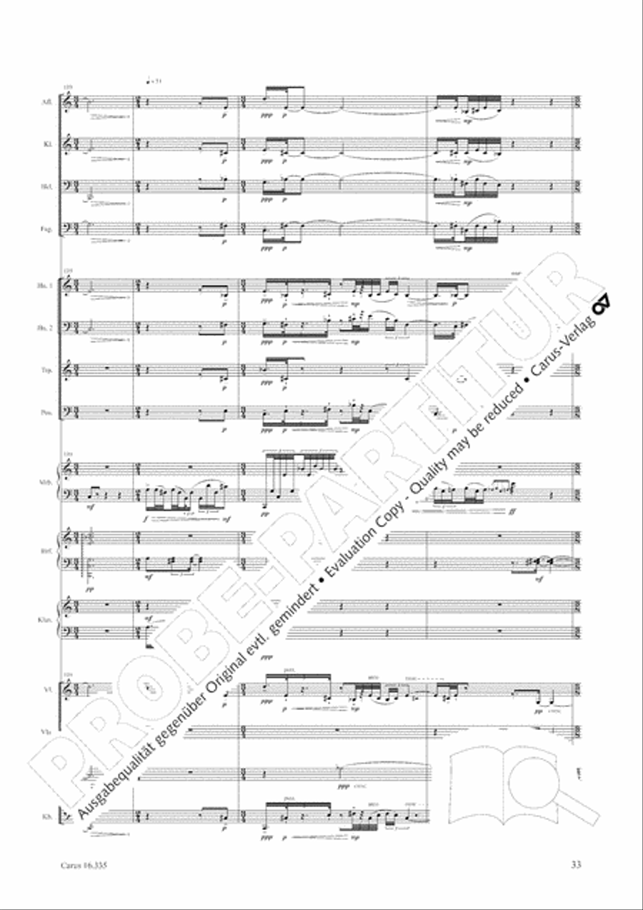 Esquisse: le froid Orchestra scores gallery preview page 34