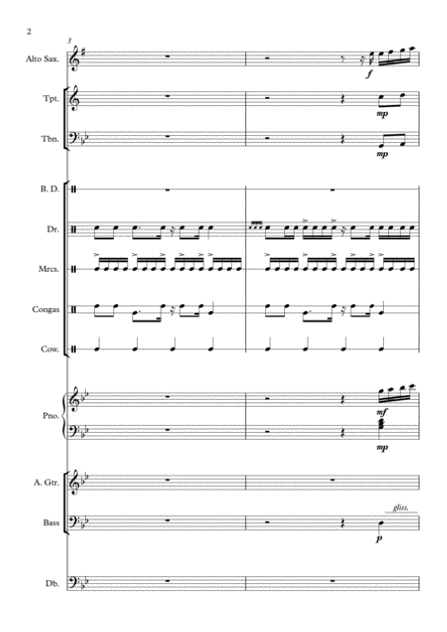 Salsa ao Início do Dia Jazz Ensemble scores gallery preview page 2