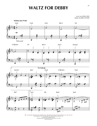 Waltz For Debby (arr. Brent Edstrom) [Jazz version]