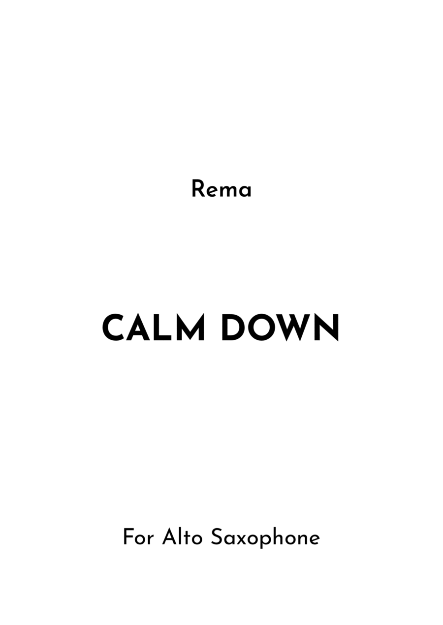 Calm Down Alto Saxophone scores gallery preview page 1