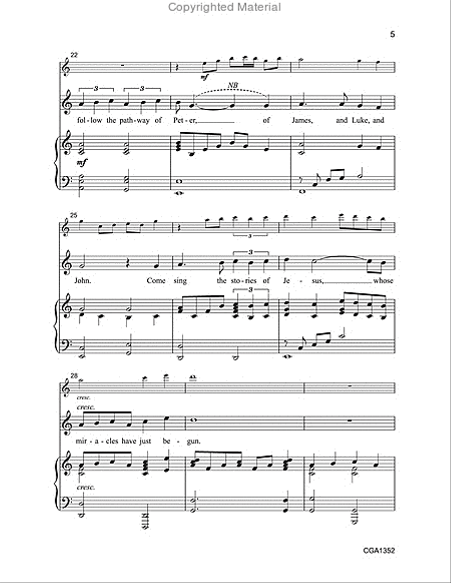 Sing for Joy, Sing Together 2-Part scores gallery preview page 5