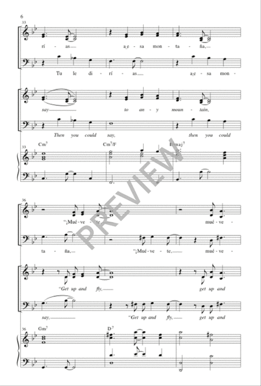 Si Tuvieras Fe / If You Had Faith 4-Part scores gallery preview page 7
