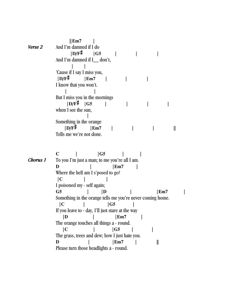 Something In The Orange Acoustic Guitar scores gallery preview page 2
