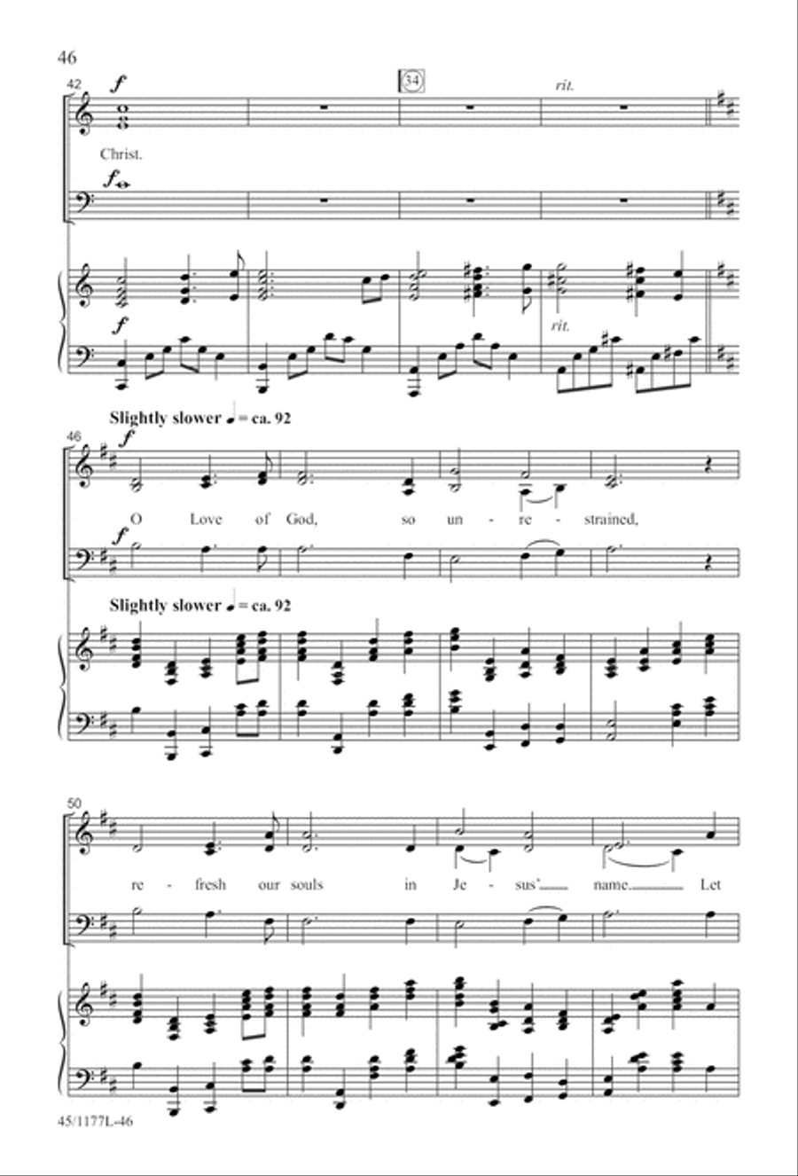 5 Getty Anthems for about 10 Singers 4-Part scores gallery preview page 47