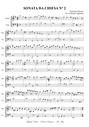 Albinoni - SONATA DA CHIESA N° 2. (Arr. per Violino e Cello)