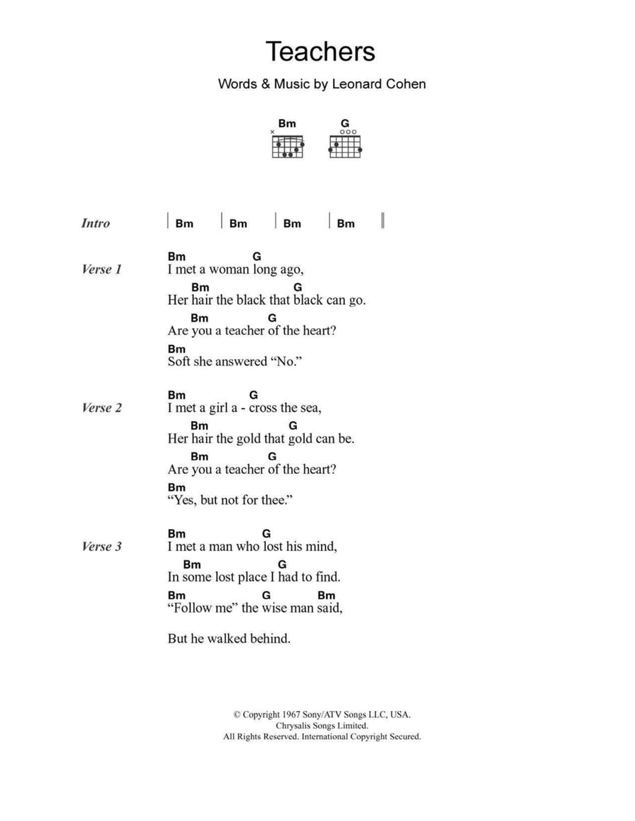 Teachers Easy Guitar scores gallery preview page 1