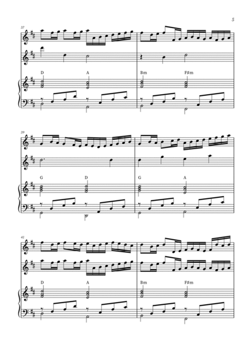 Canon in D - Flute Duet with Piano image number null