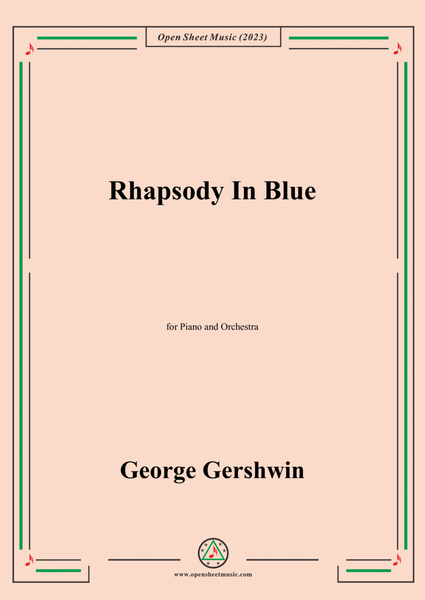 George Gershwin-Rhapsody in Blue(1924),for Two Piano image number null
