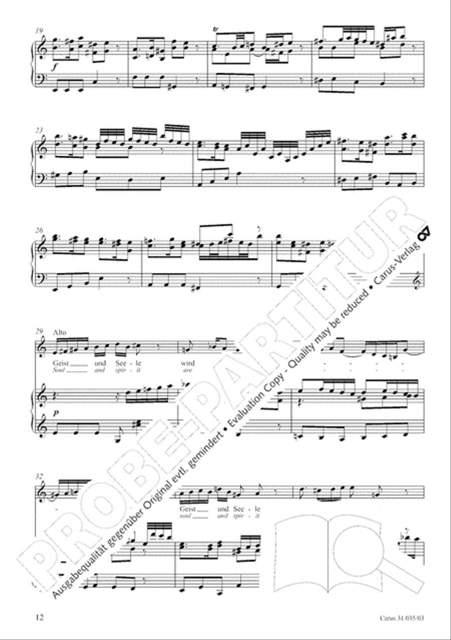 Soul and spirit are astounded (Geist und Seele wird verwirret) English Horn scores gallery preview page 13