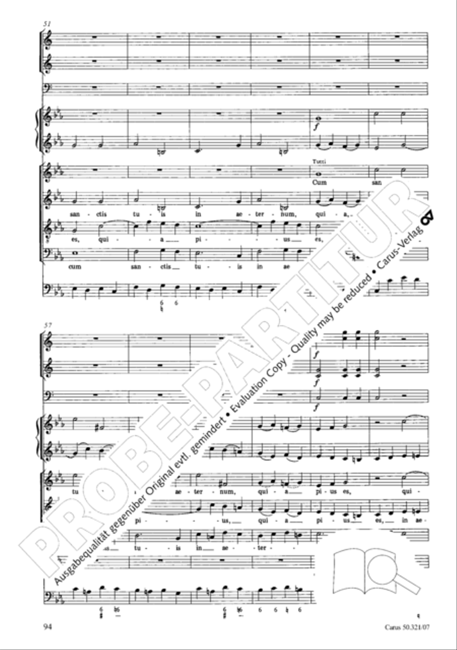 Requiem in C minor Requiem in C minor 4-Part scores gallery preview page 101