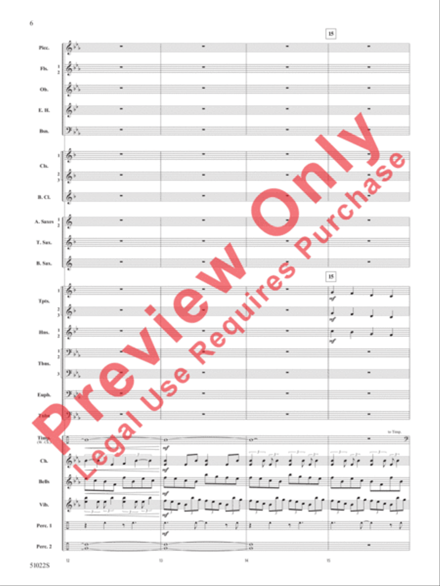 How Sweet the Sound How Sweet the Sound Concert Band scores gallery preview page 7