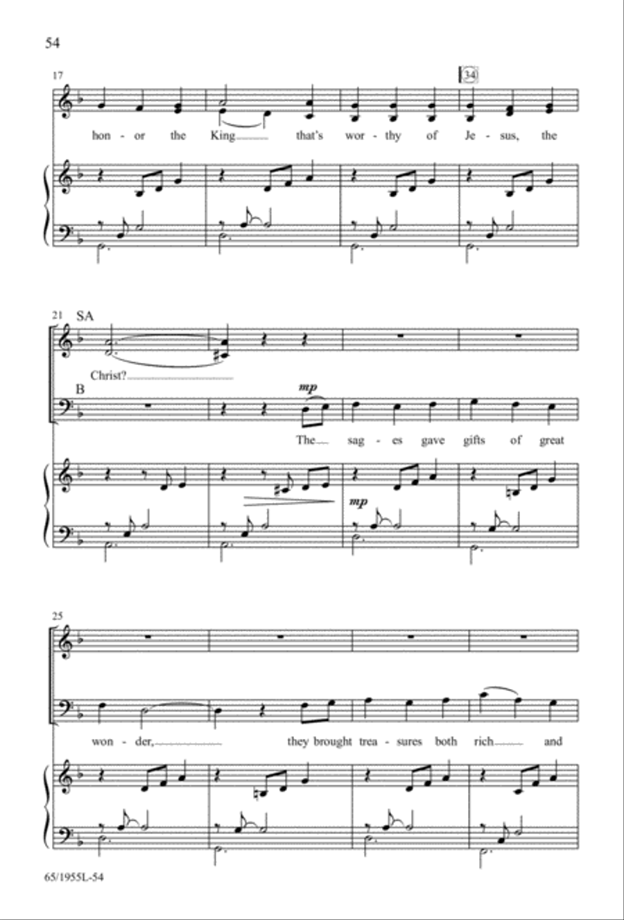 The Promise of a King 3-Part scores gallery preview page 54