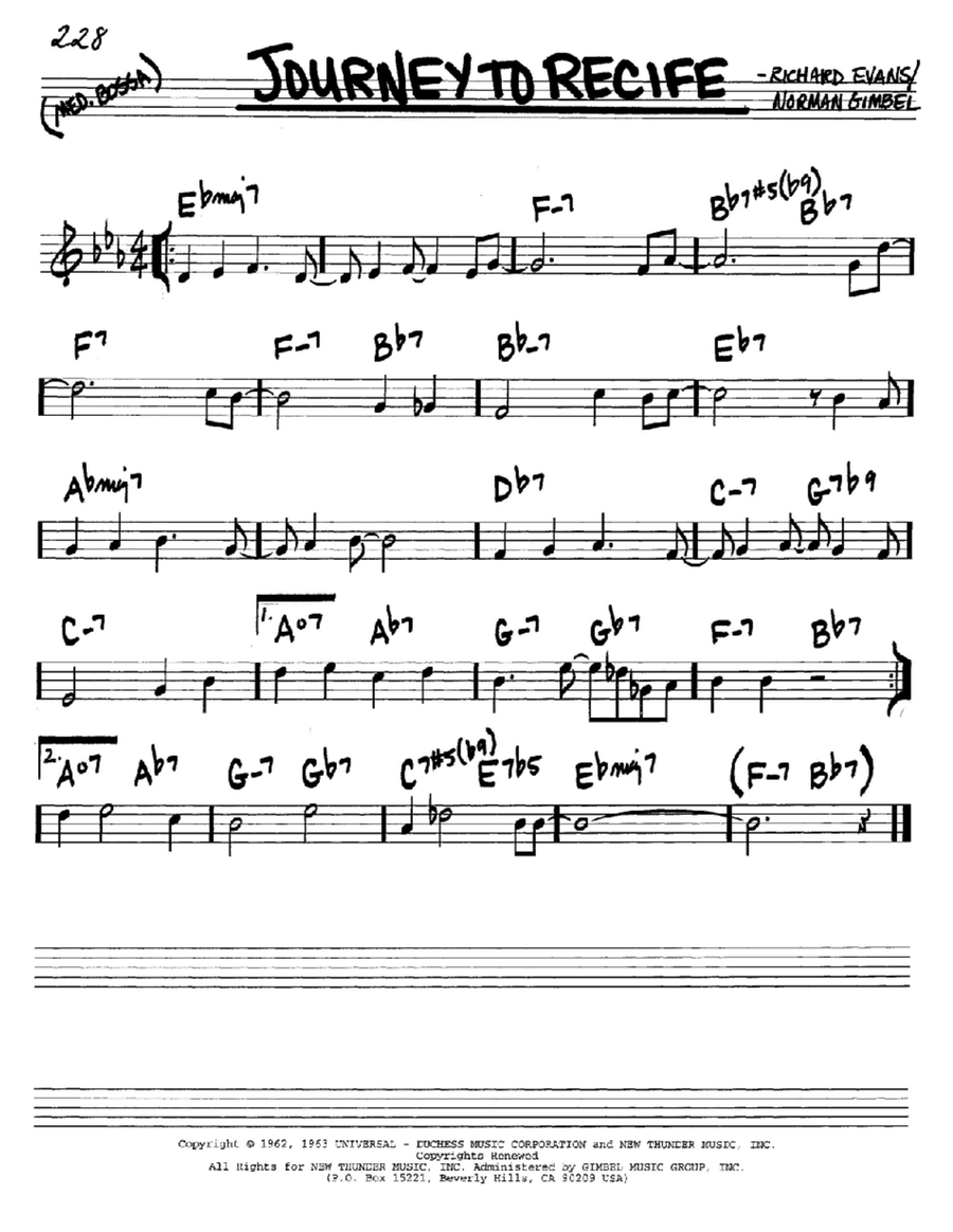 Journey To Recife Journey To Recife C Instrument scores gallery preview page 1