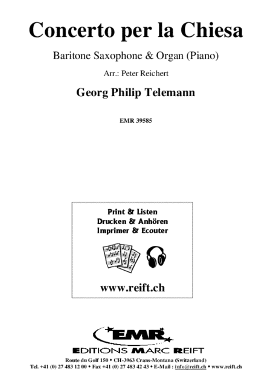Concerto per la Chiesa Baritone Saxophone scores gallery preview page 2