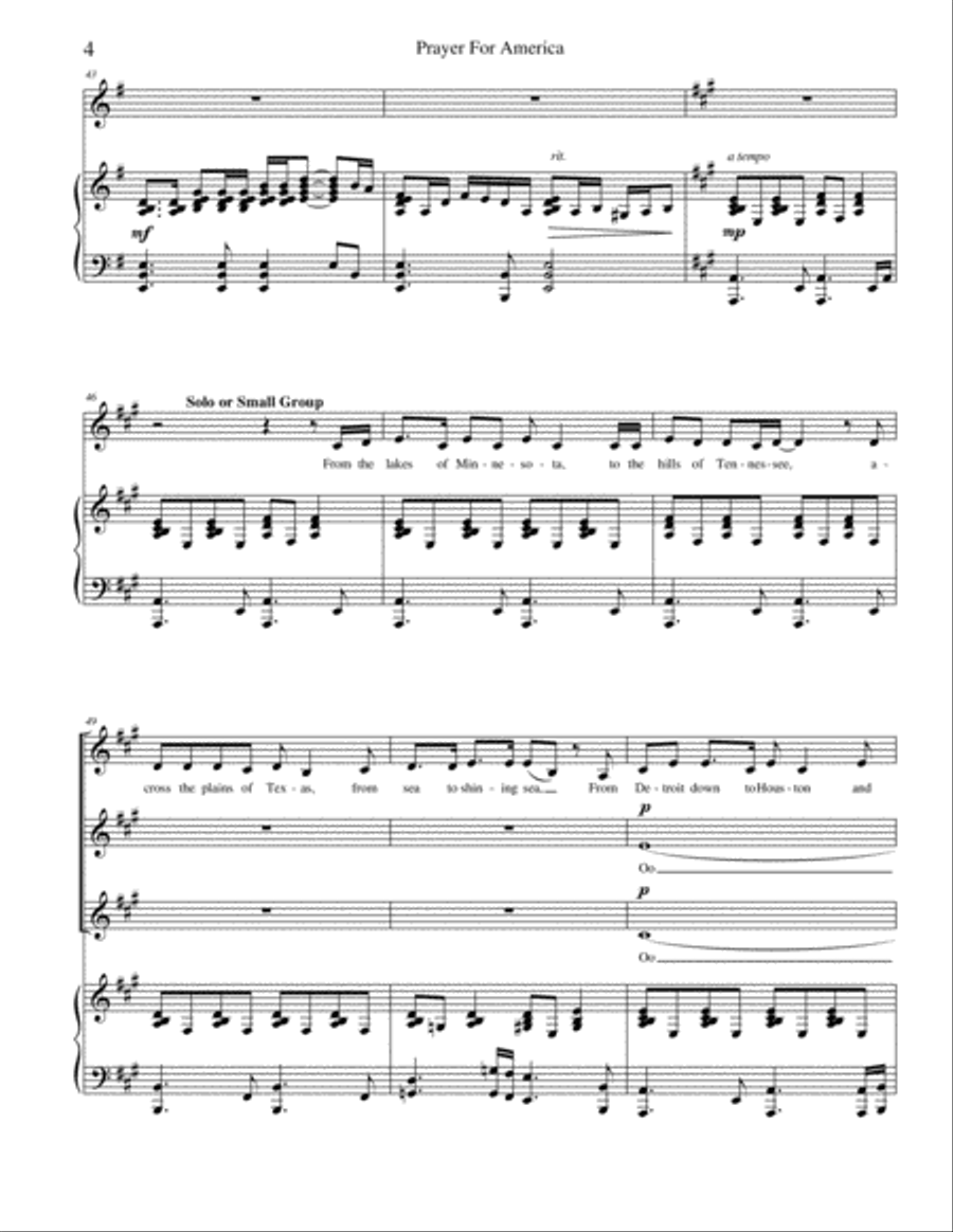 God Bless The U.S.A. SSA scores gallery preview page 4
