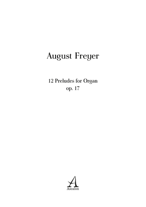 Book cover for 12 Preludes for Organ op. 17