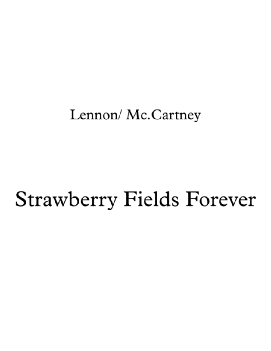 Strawberry Fields Forever Guitar Solo scores gallery preview page 1