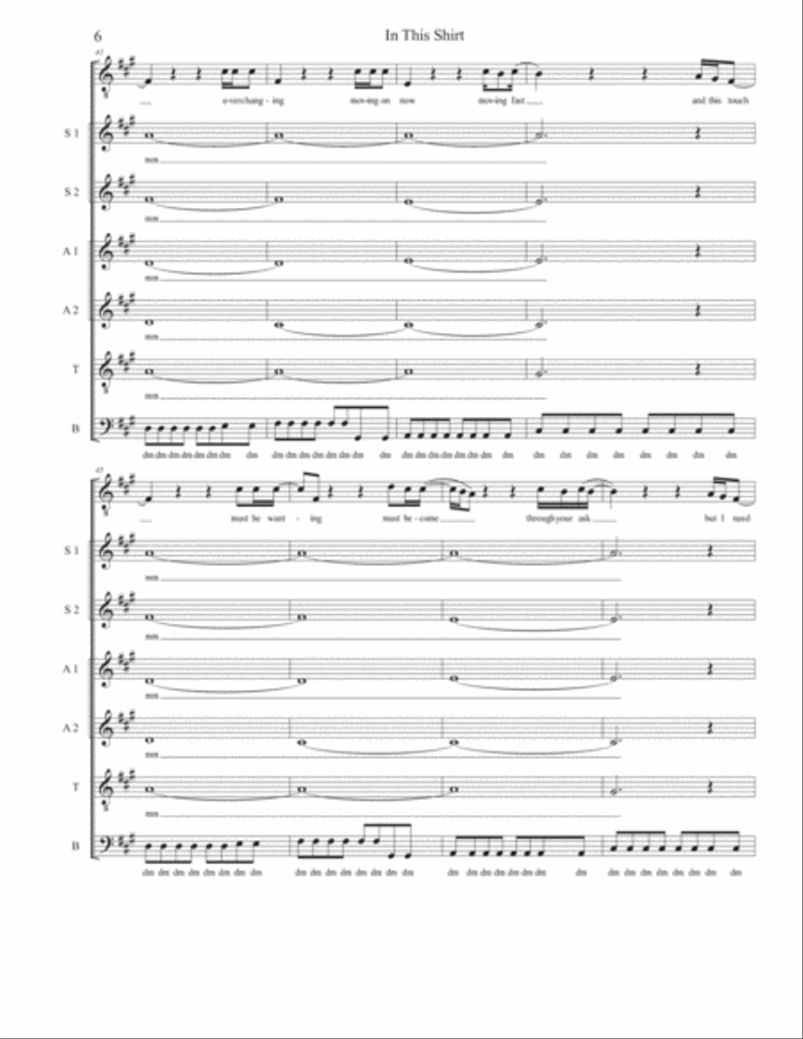 In This Shirt In This Shirt 4-Part scores gallery preview page 6