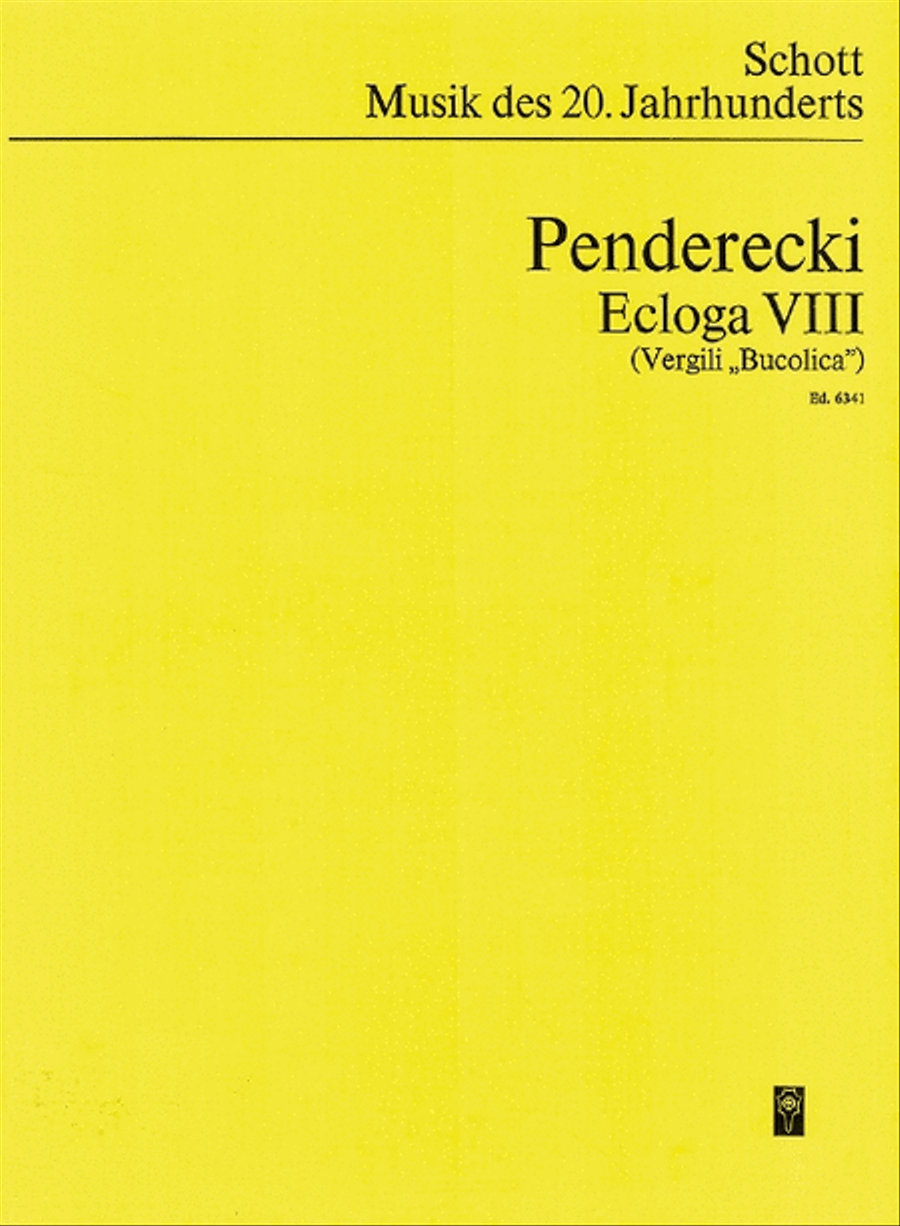 Ecloga Viii S.s. (1972)