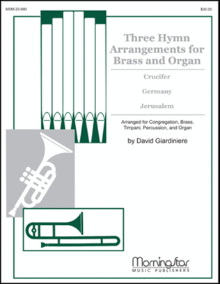 Book cover for Three Hymn Arrangements for Brass & Organ