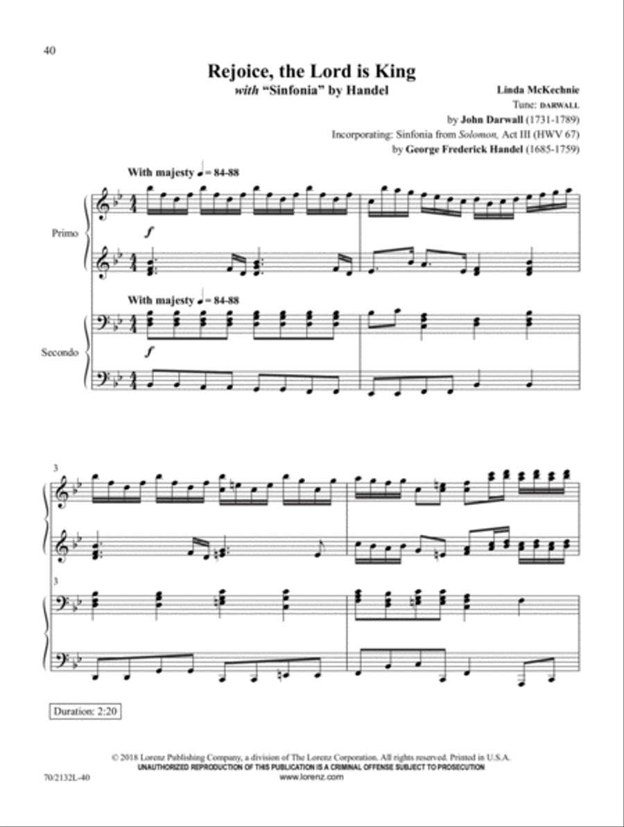 A Year of Praise Piano Duet scores gallery preview page 8
