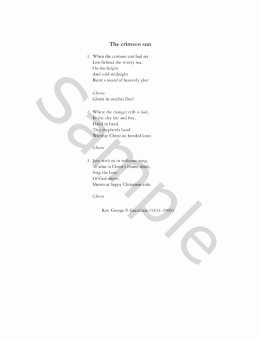 The crimson sun The crimson sun SSATB scores gallery preview page 2