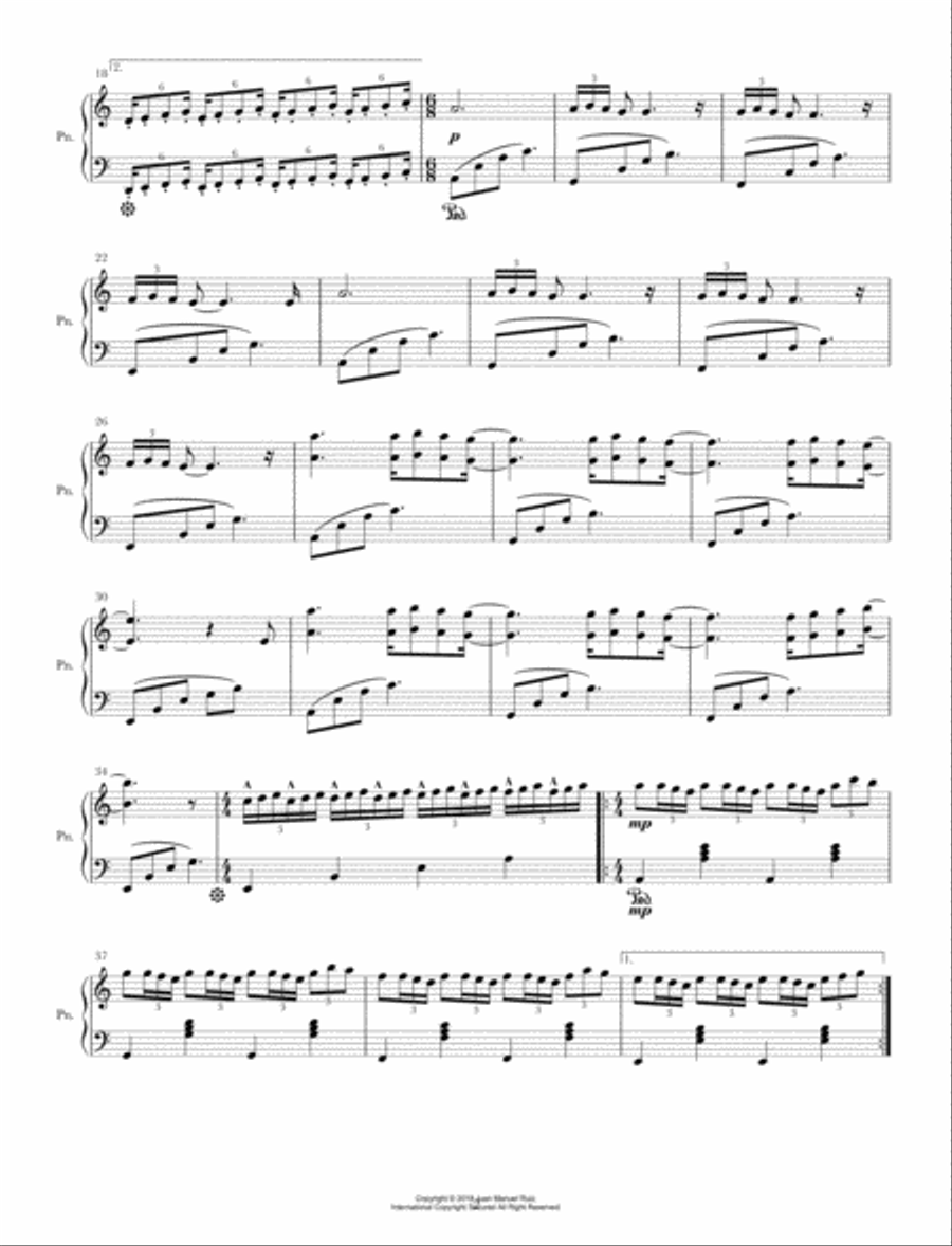 Dawn Piano Solo scores gallery preview page 2