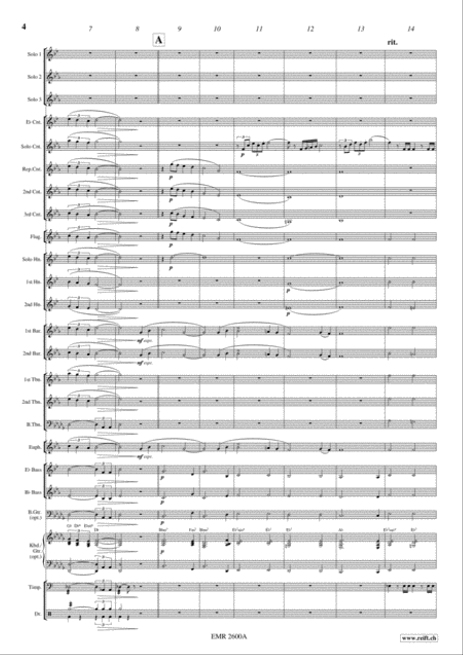 Don't Cry For Me, Argentina Brass Trio scores gallery preview page 4