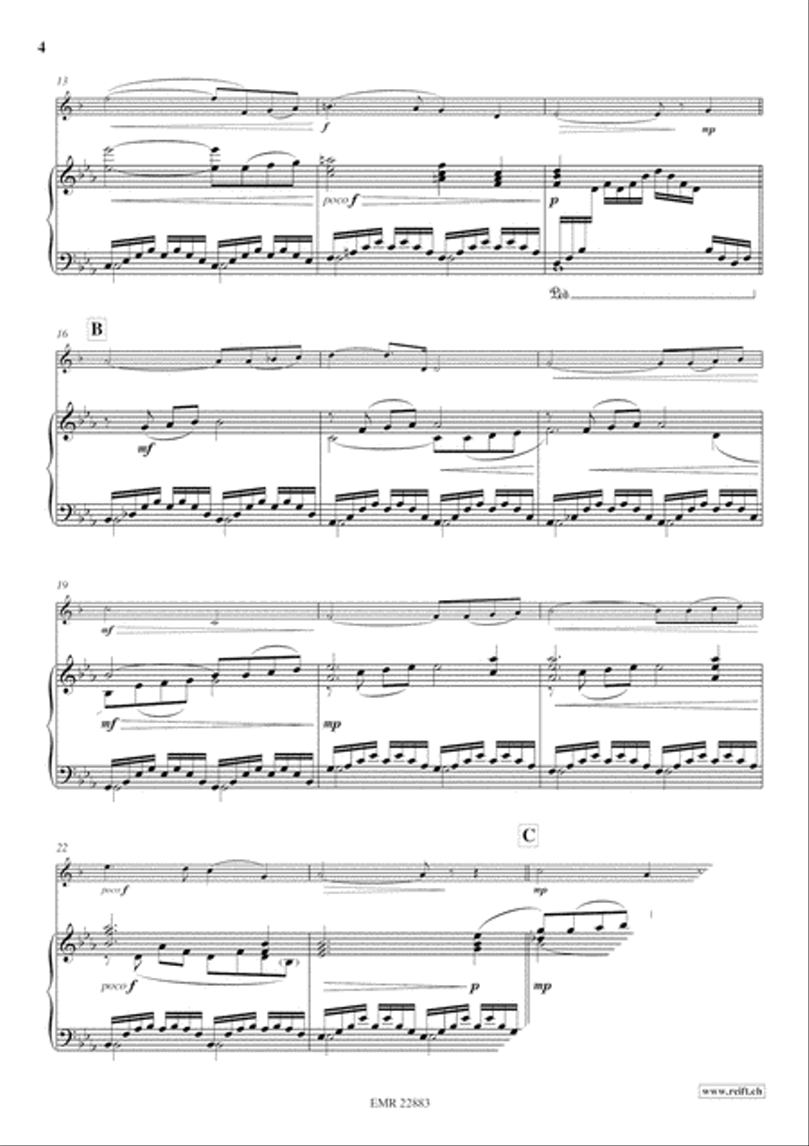 Ave Maria Clarinet Solo scores gallery preview page 5