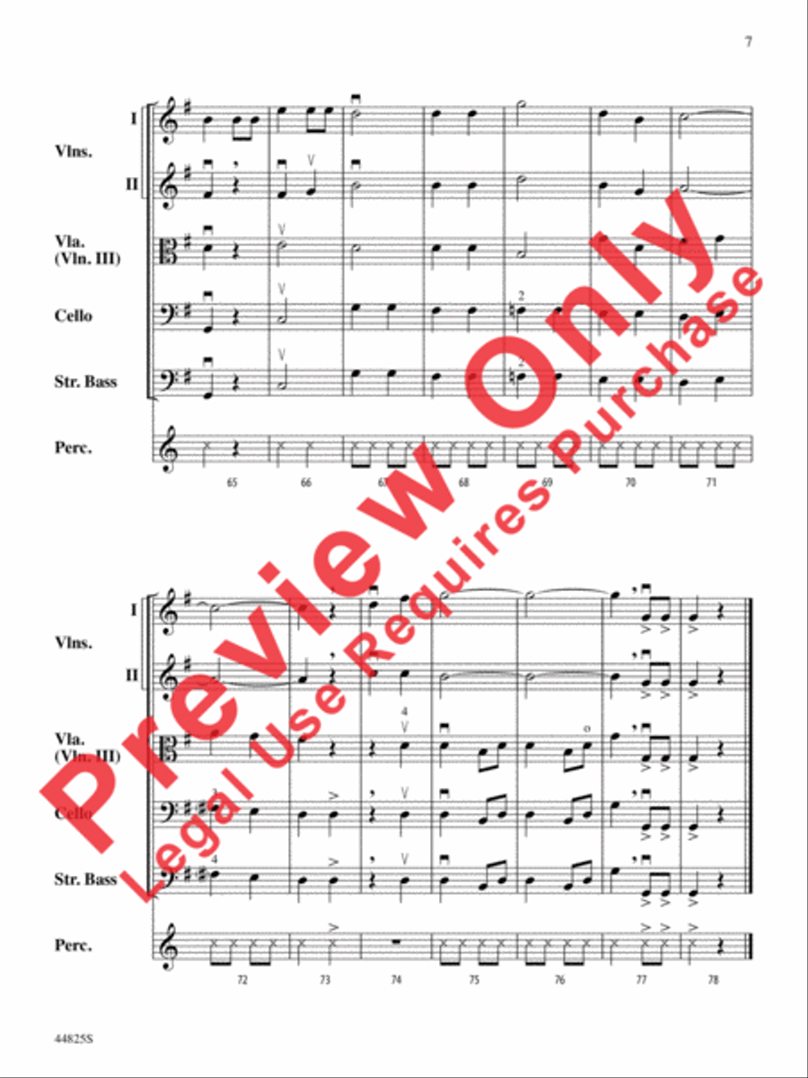 Glorious Sight String Orchestra scores gallery preview page 15