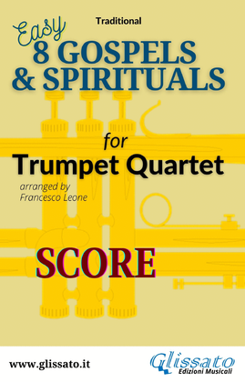 Book cover for 8 Gospels & Spirituals - Trumpet quartet (score)