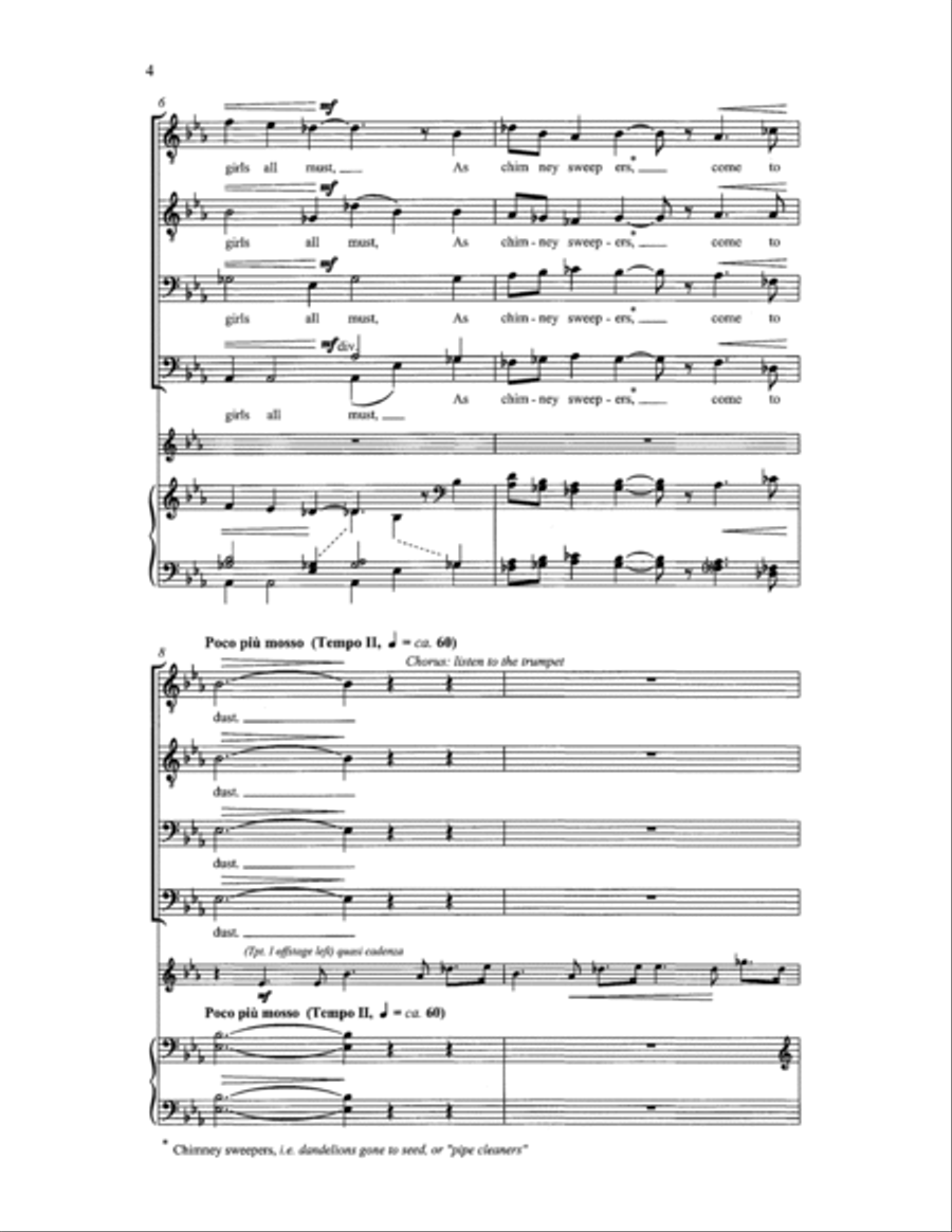 Cymbeline: Dirge Cymbeline: Dirge TTBB scores gallery preview page 3