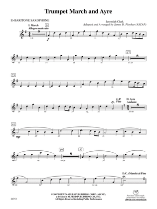 Trumpet March and Ayre: E-flat Baritone Saxophone