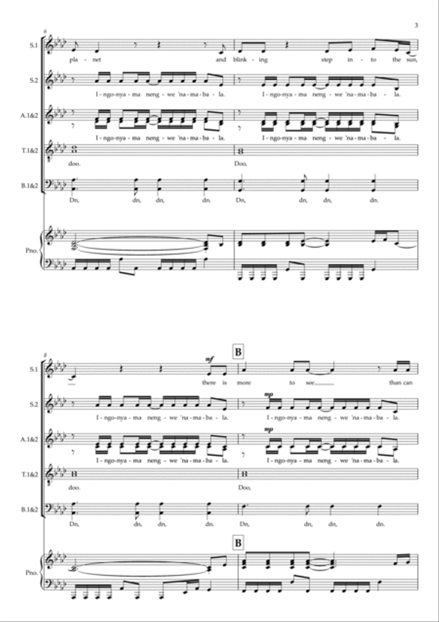 Circle Of Life 4-Part scores gallery preview page 3