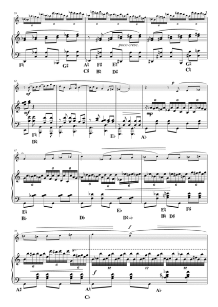 Adagio assai, from Piano Concerto in G major, For Flute and Harp