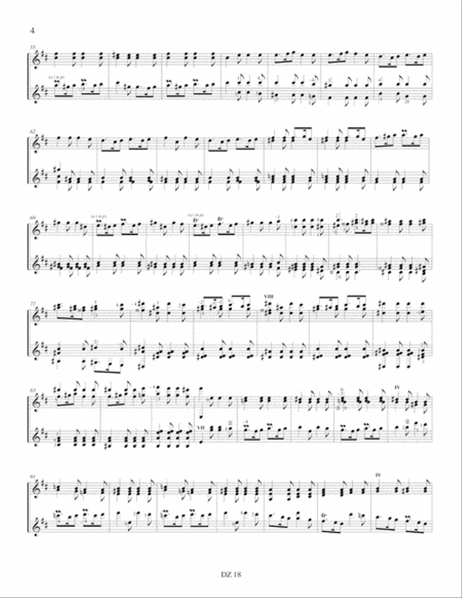 Musique baroque pour deux guitares Classical Guitar scores gallery preview page 4